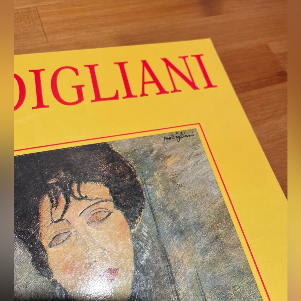 Vtg Modigliani Paperback Coffee Table Art Book Prints French Edition Yellow - Picture 5 of 14